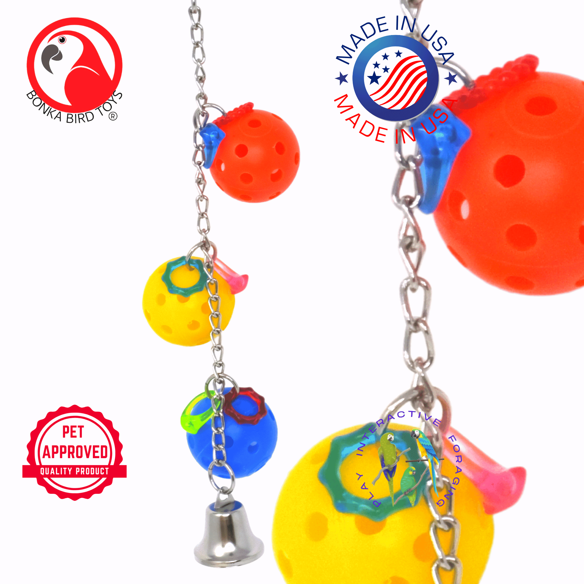 Bonka Bird Toys 1950 Jingle Balls