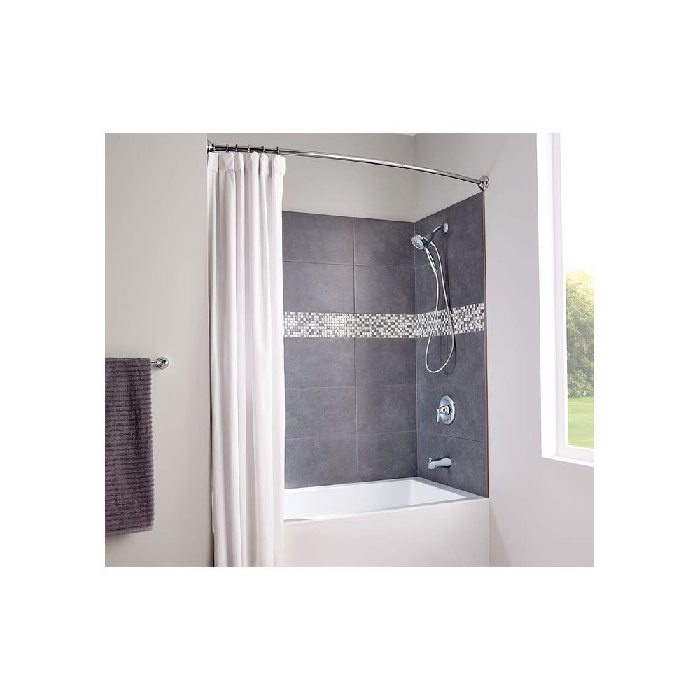 Moen Shower Rod Chrome 72 Adjustable Curved