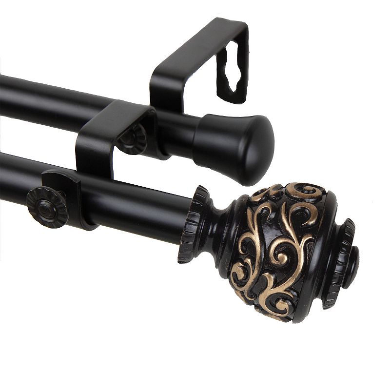 Rod Desyne Eleanor 13/16 Double Curtain Rod