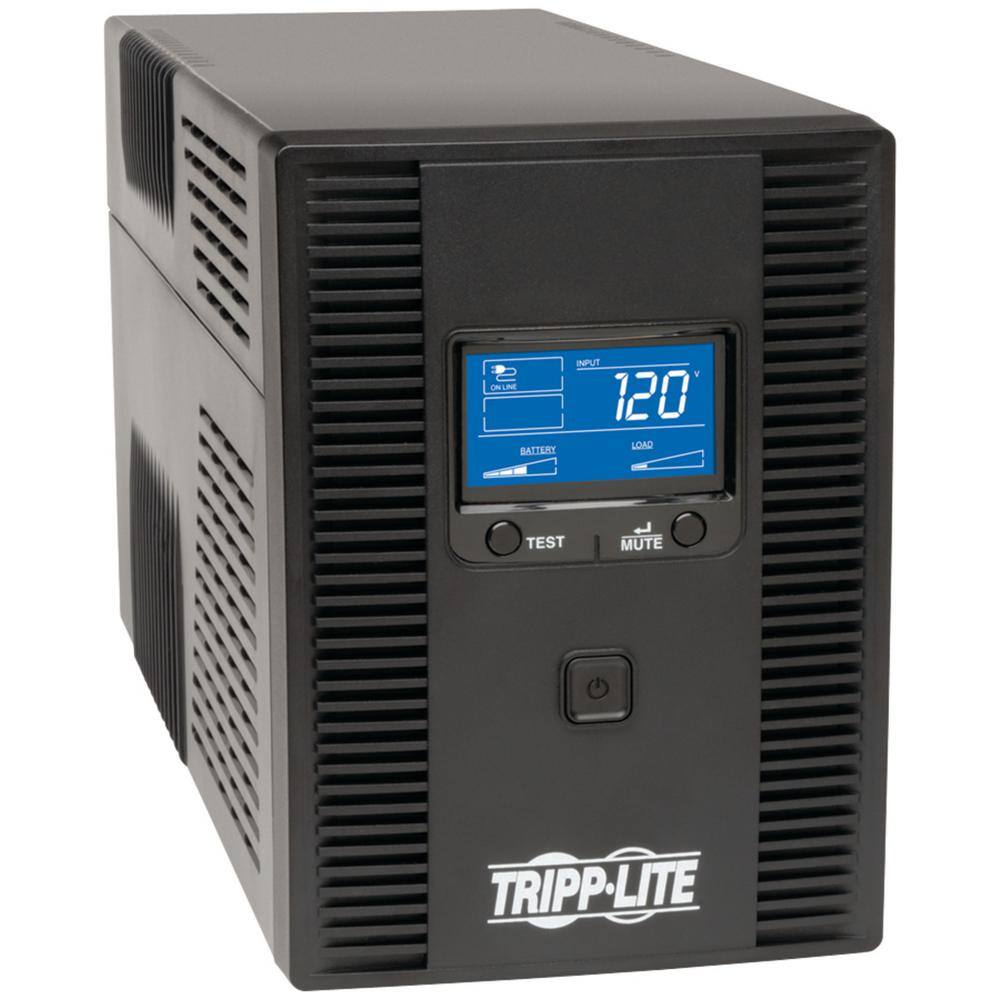 Tripp Lite SmartPro 10-Outlet LCD Tower Line-Interactive 1500VA UPS with LCD Display and USB Port SMART1500LCDT