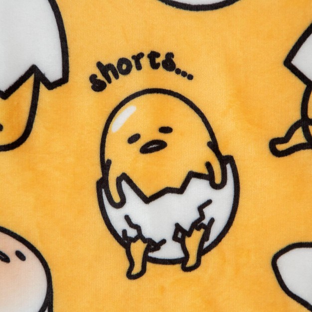 The Northwest Company Sanrio Gudetama Shell Shorts Silk touch Throw Blanket 50 X 60 Inches