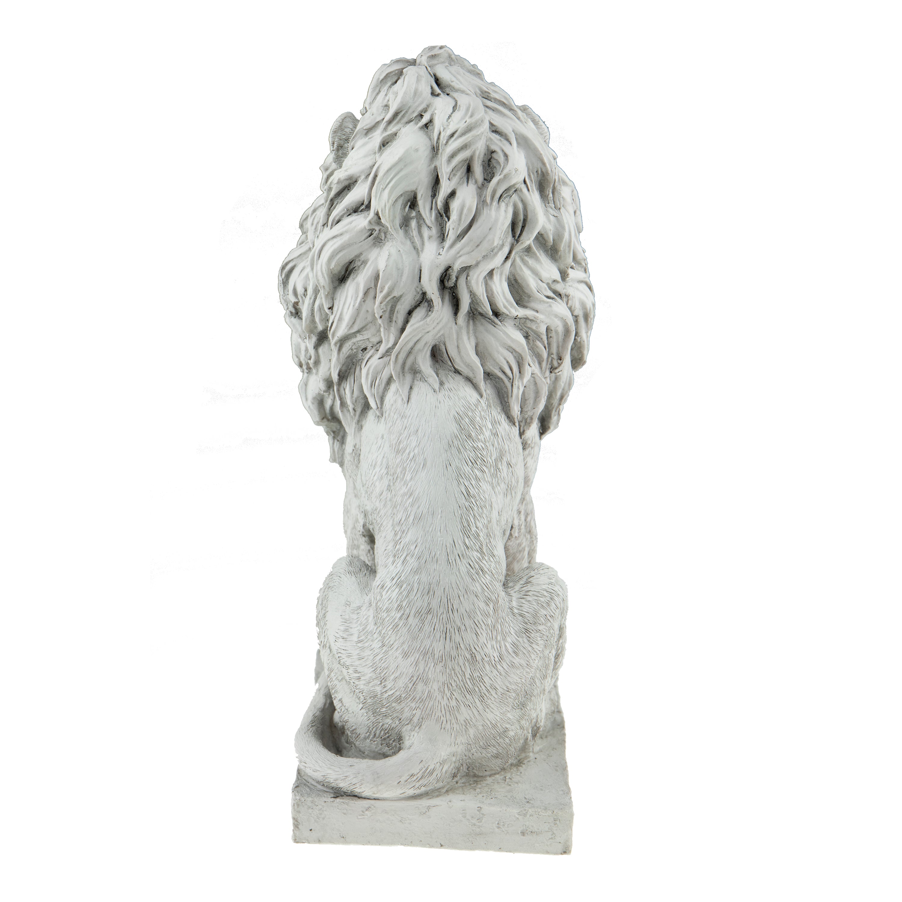 Lion Resin Garden Statue | Outdoor Indoor Figurine Gift Decoration for Home Décor, Patio, Yard, and Garden