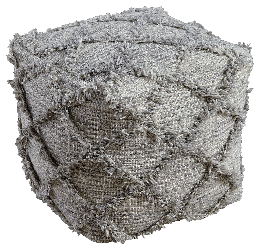 ADELPHIE GREY POUF