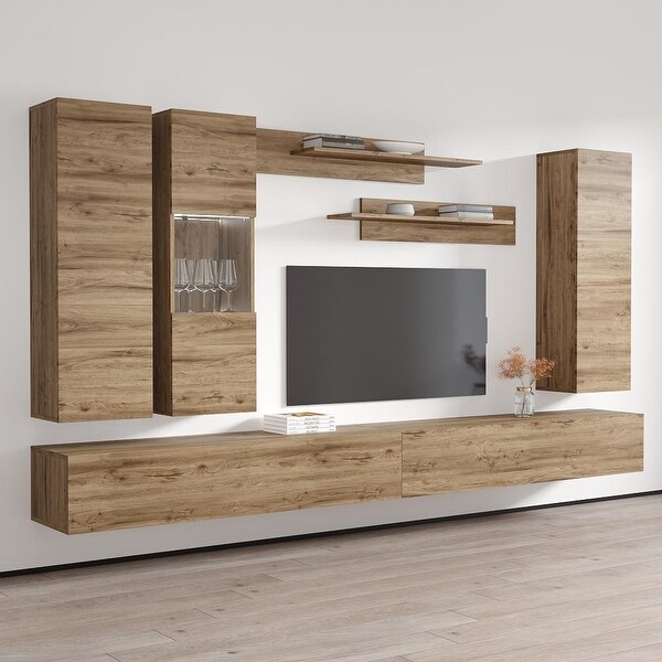 Fly EF5 30TV Wall Mounted Floating Modern Entertainment Center