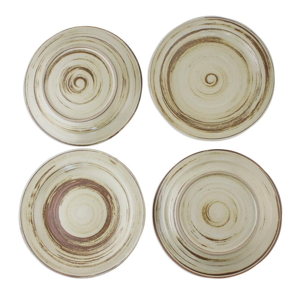 Handmade Typhoon Ceramic dinner plates (Thailand)