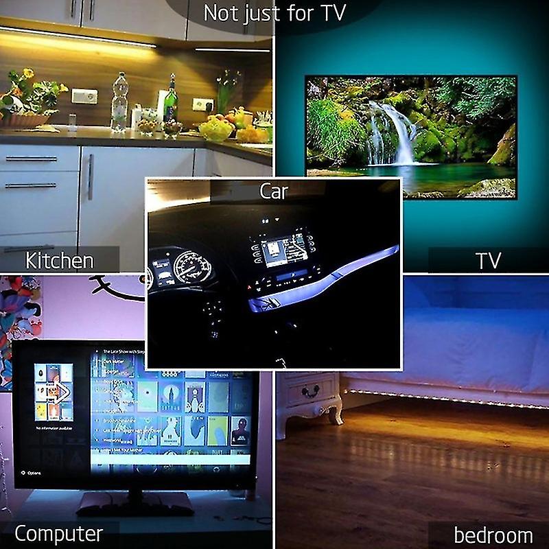 Born Pretty Led Strip Light Remote Control Battery Box Powered High Brightness Ip65 Waterproof Decoration Dc 5v Rgb 5050 Tv Backlight Room Lights Wall