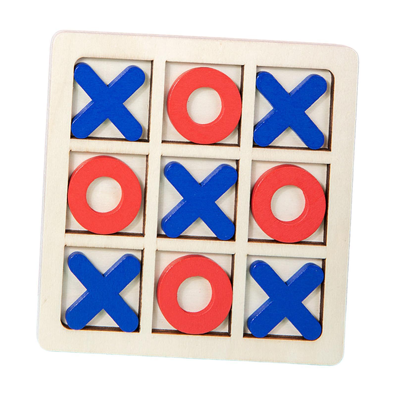 Wooden Tic Tac Toe Classic Leisure Intelligent Party Favors Educational Toys Style A