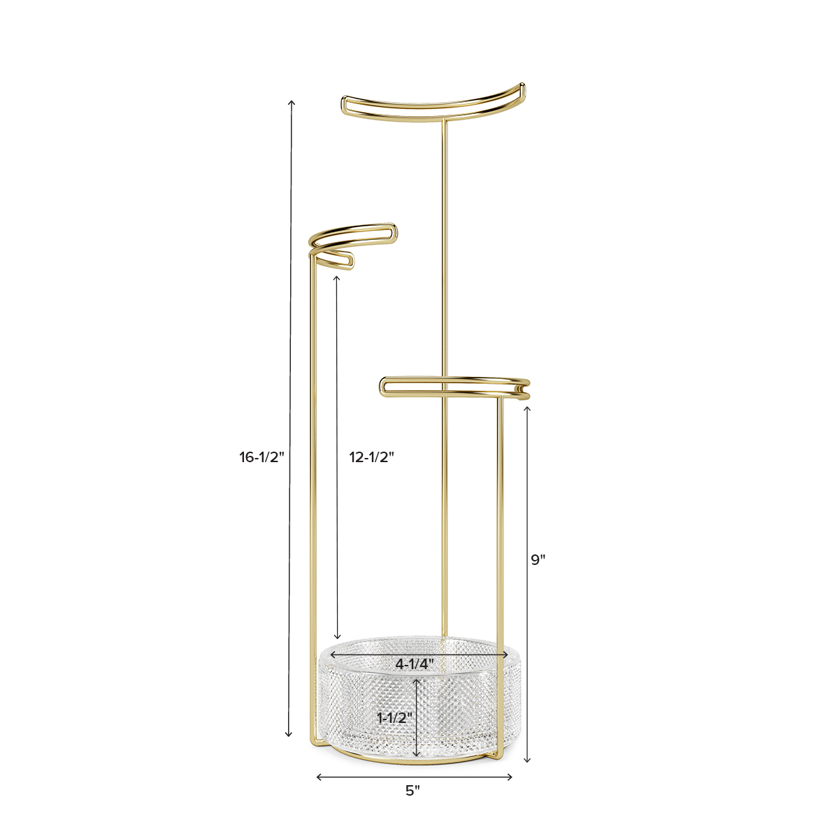 Umbra Tesora Glass Jewelry Stand