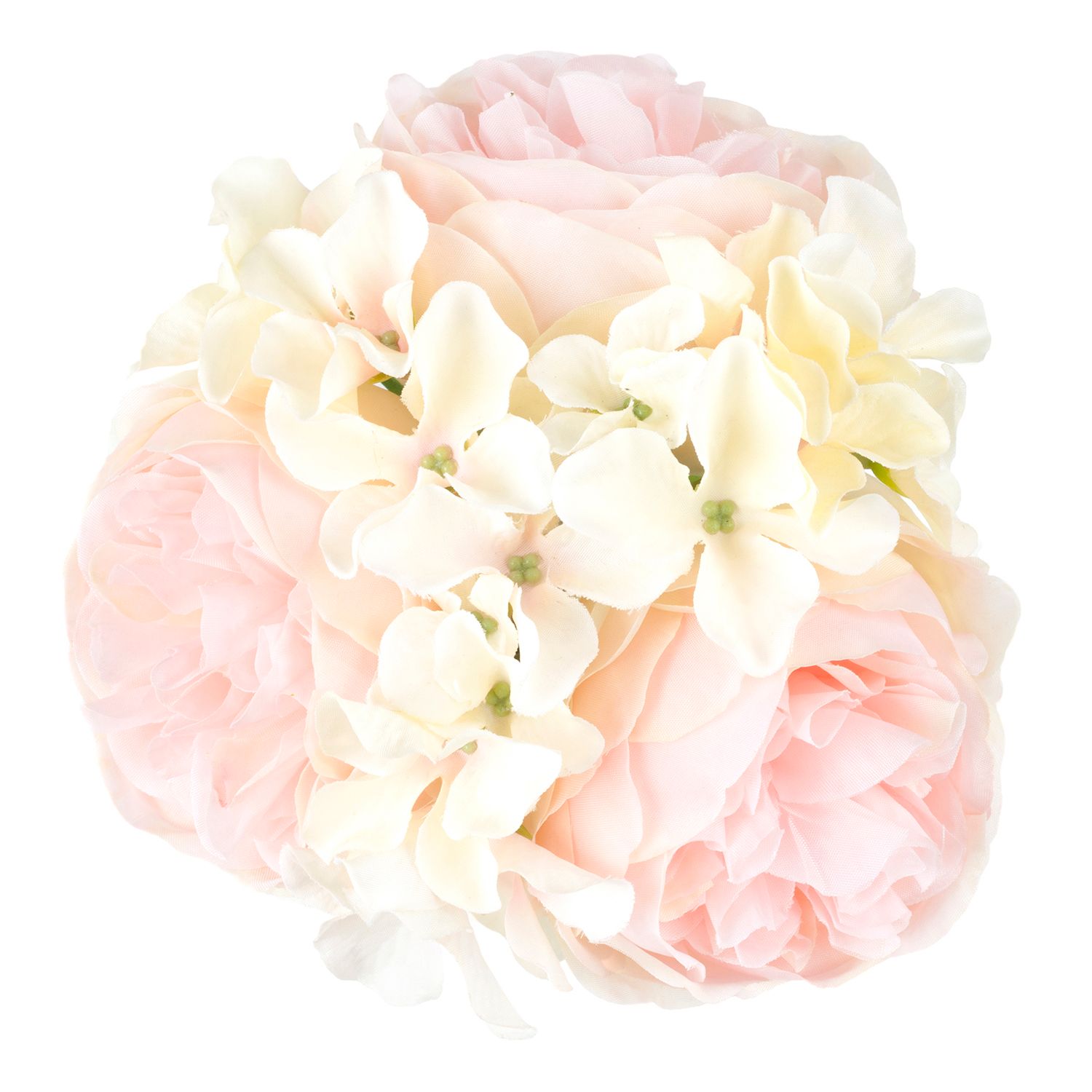 Pure Garden Artificial Hydrangea and Rose Floral Arrangement