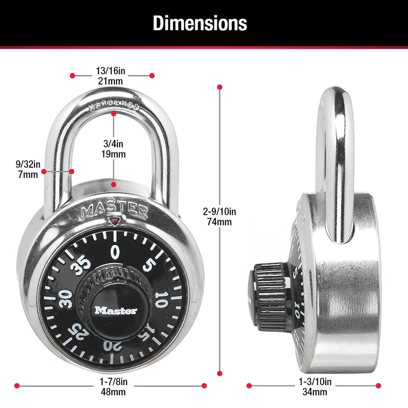 PADLOCK CMBO DIAL 1-7/8