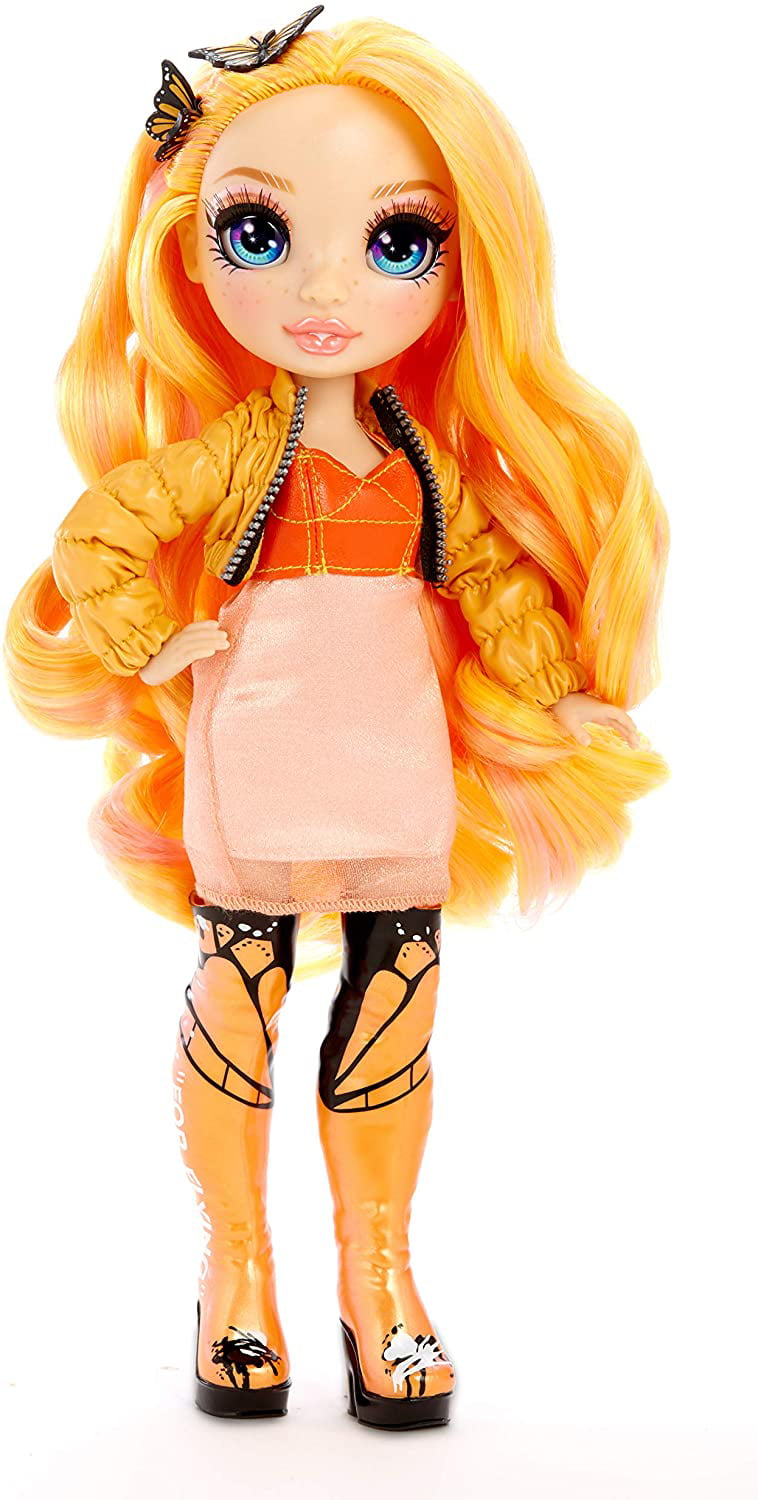 Rainbow Surprise Rainbow High Poppy Rowan - Orange Clothes Fashion Doll with 2 Complete Mix & Match Outfits and Accessories, Toys for Kids 6 to 12 Years Old,1 x 1 x 1 inches