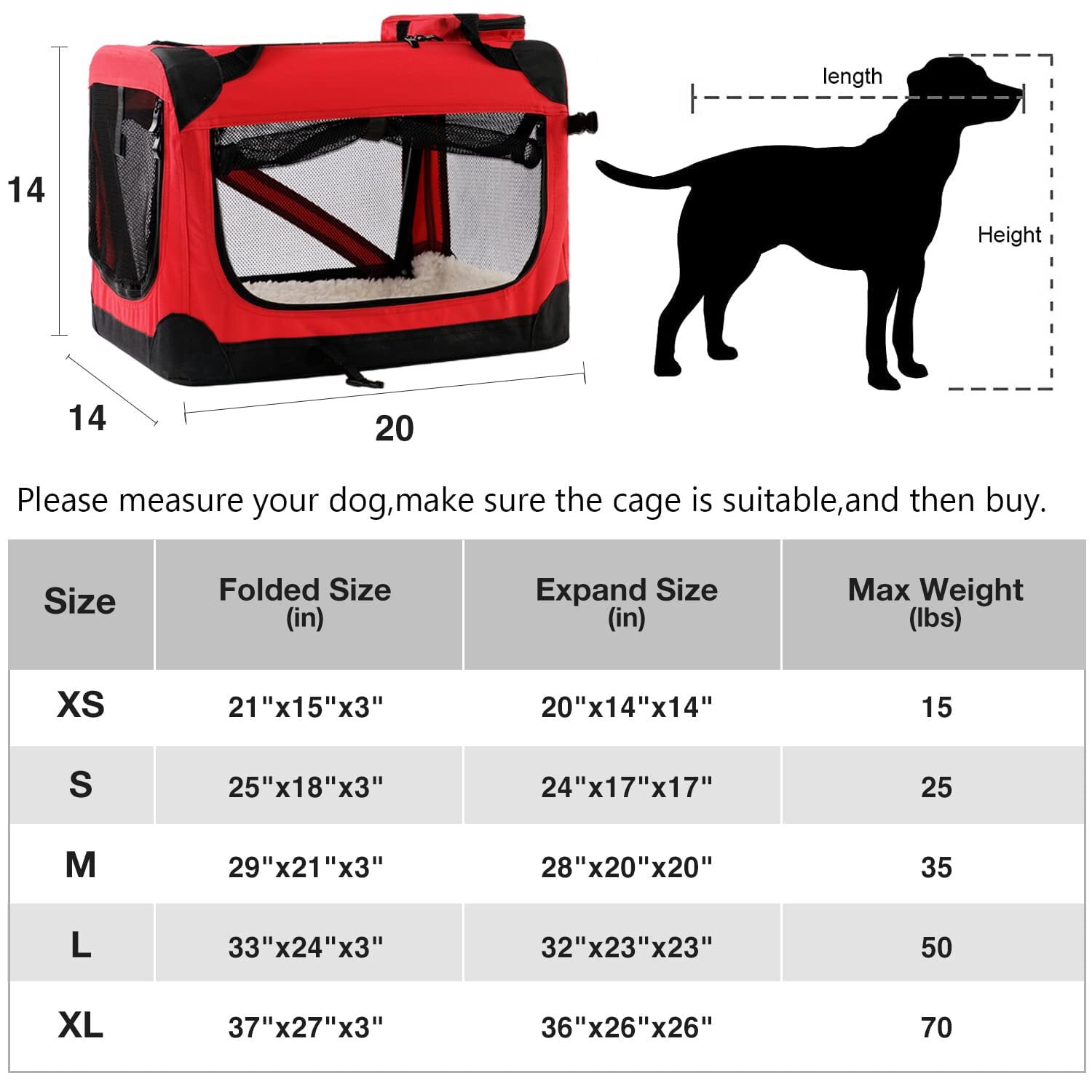 Dog Carrier Airline Approved Oxford Fabric Red S Bbonlinedress