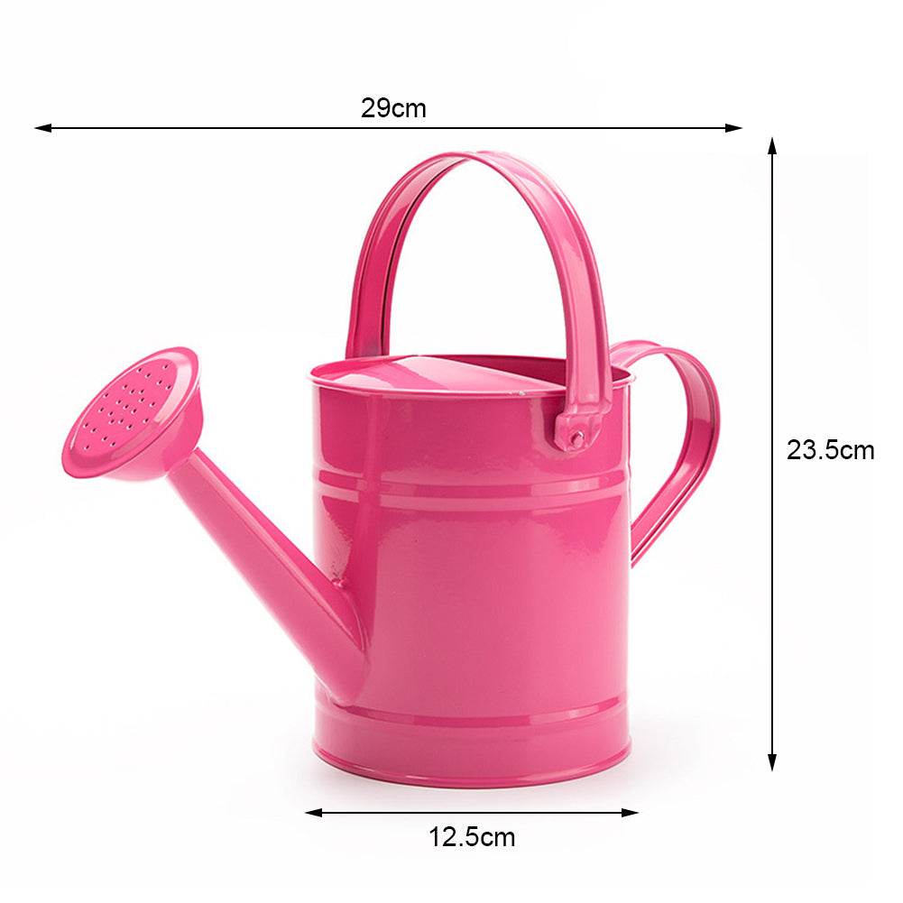 1.5L Iron Watering Can Home Bonsai Plant Shower Tool Gardening Water Pot Sprinkled Kettle Garden Irrigation Spray Bottle Photo Props 11.4x9.3x4.9inches