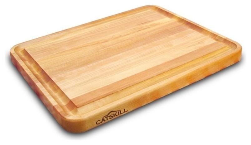 Catskill Craftsmen Pro Series Reversible Wood Cutting Board in Birch   Modern   Cutting Boards   by Bellacor  Houzz