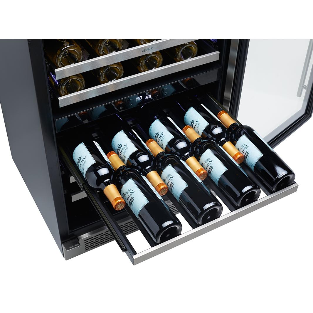 Zephyr 45-Bottle Presrv? Series Wine Cooler with PreciseTemp? PRW24C02BG