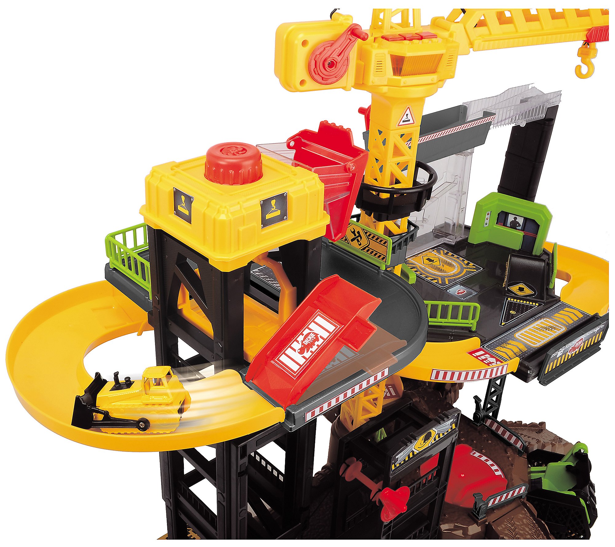 Dickie Toys HK Construction Playset With 4 Die-Cast Cars