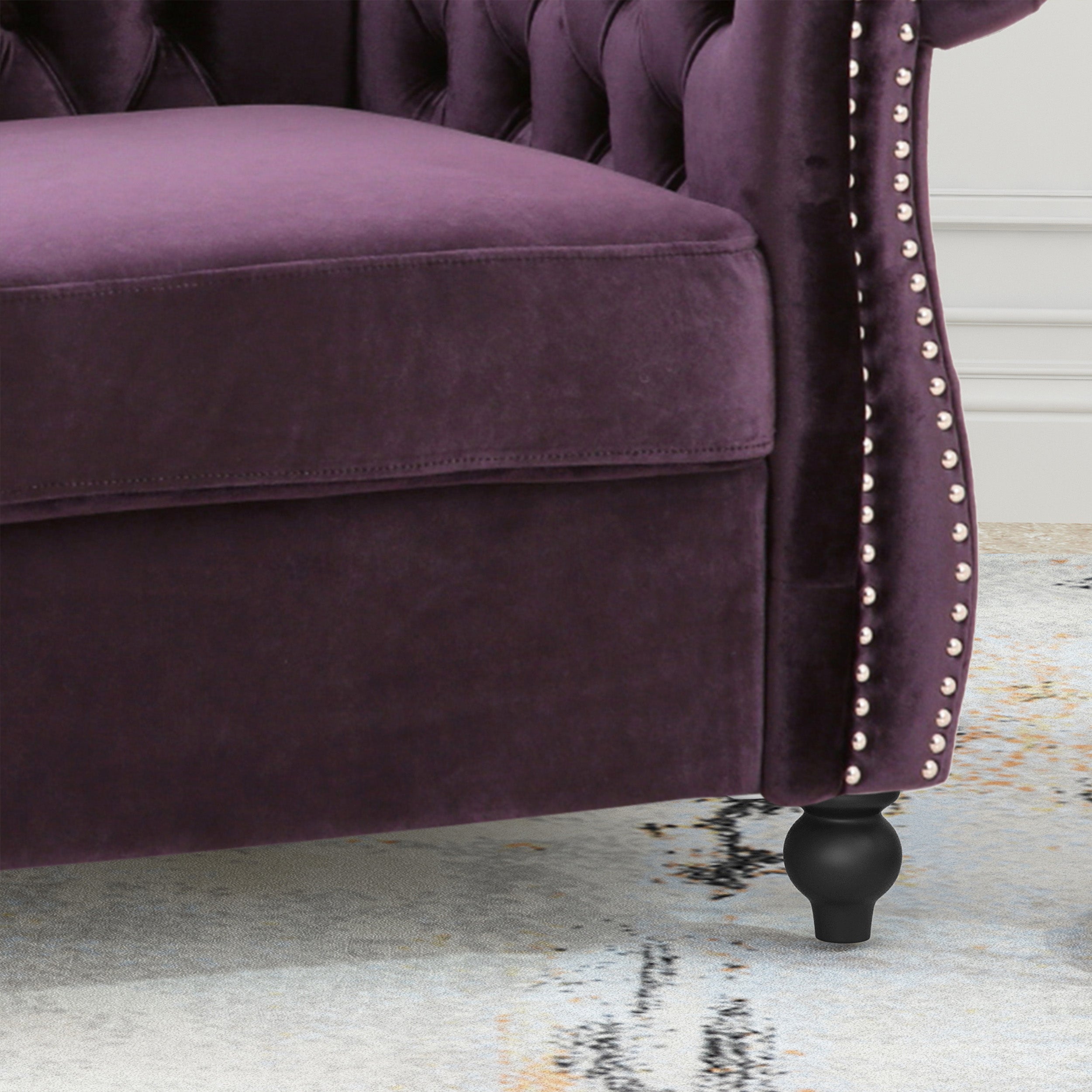 Galilea Chesterfield Velvet Club Chair