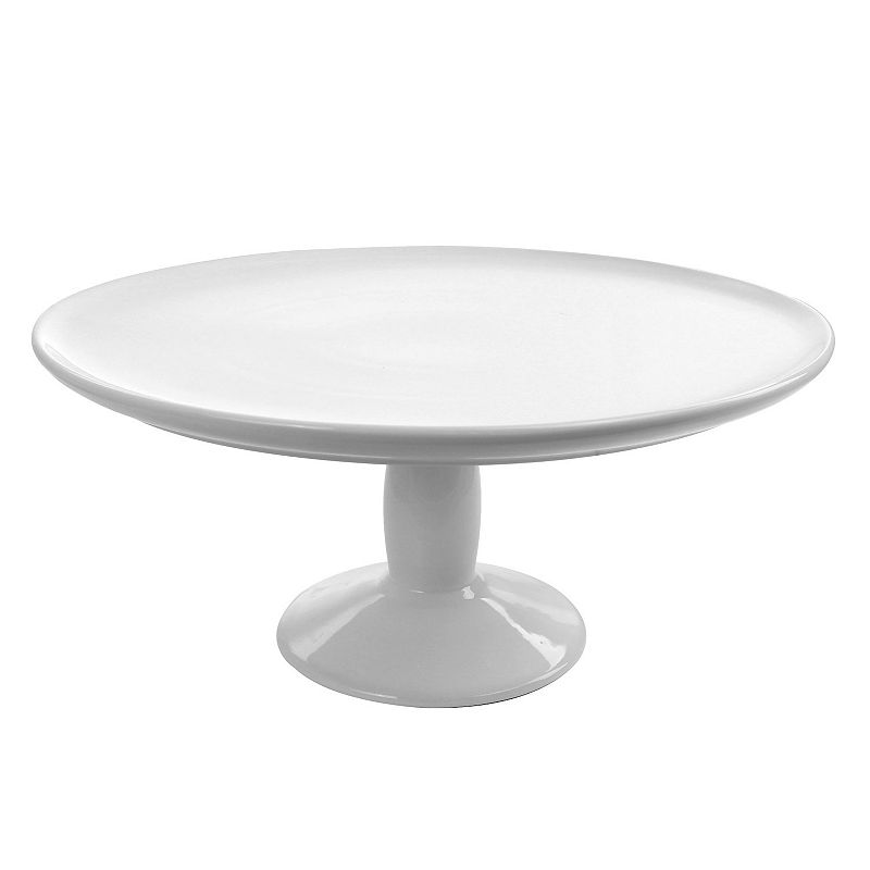 Gibson Everyday 12 Inch Fine Ceramic Cake Stand