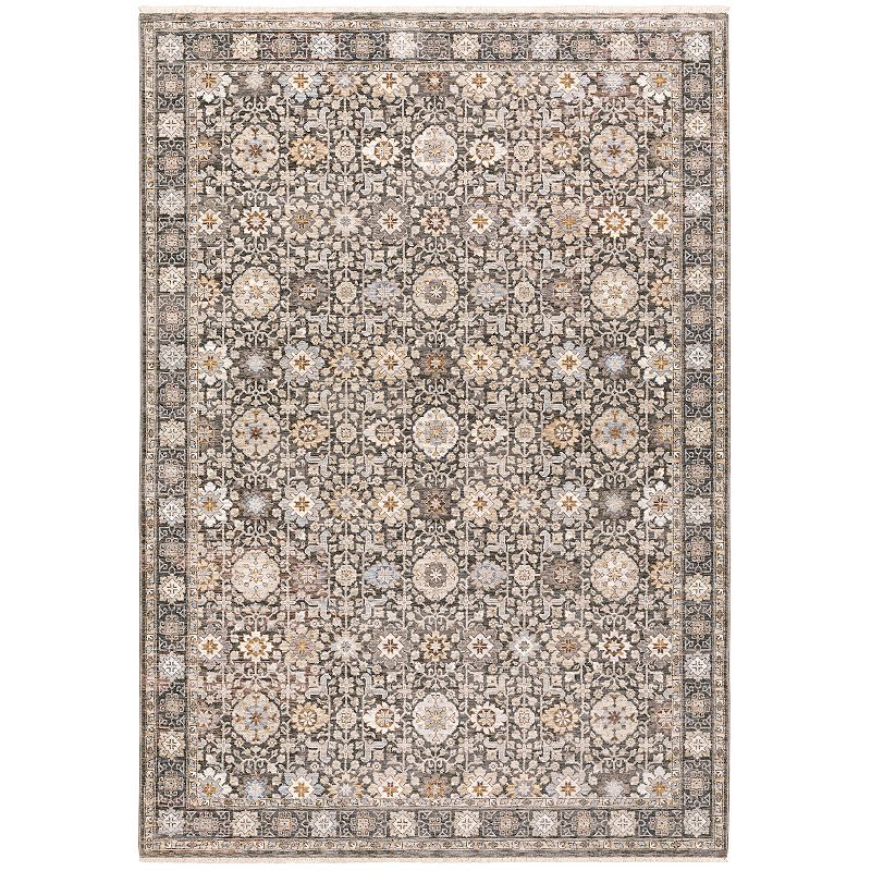 StyleHaven Mascotte Vintage Floral Fringed Area Rug