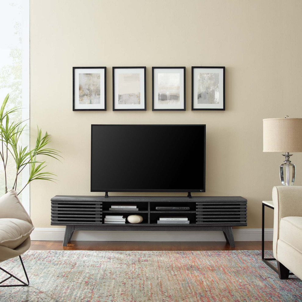 Render 70 quotEntertainment Center TV Stand   Midcentury   Entertainment Centers And Tv Stands   by Modway  Houzz