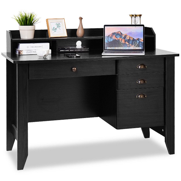 Costway Computer Desk Pc Laptop Writing Table Workstation Student Study Furniture Black