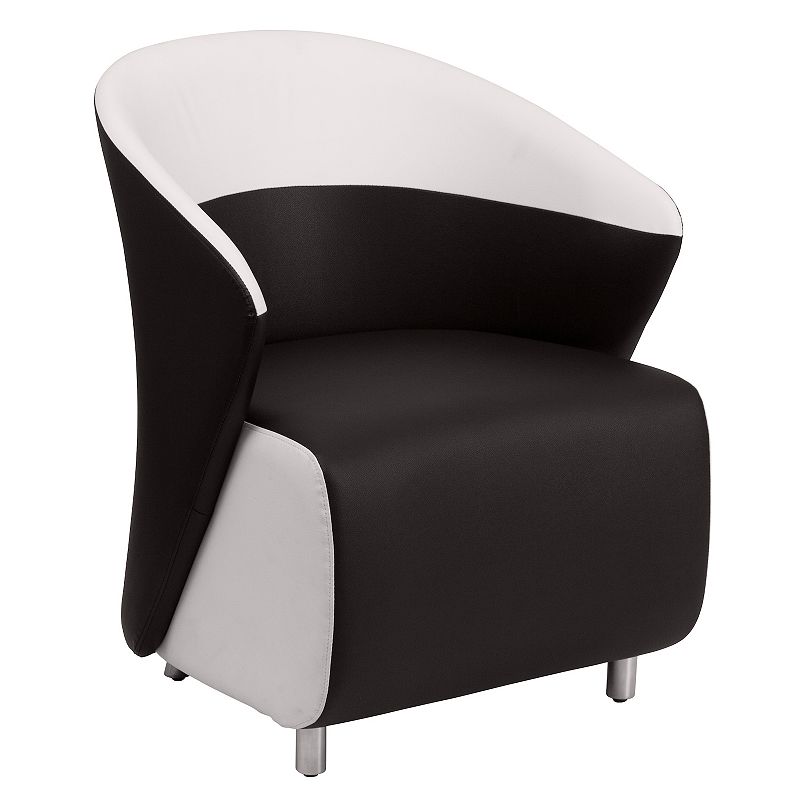 Flash Furniture Pasithea Curved Barrel Back Lounge Chair