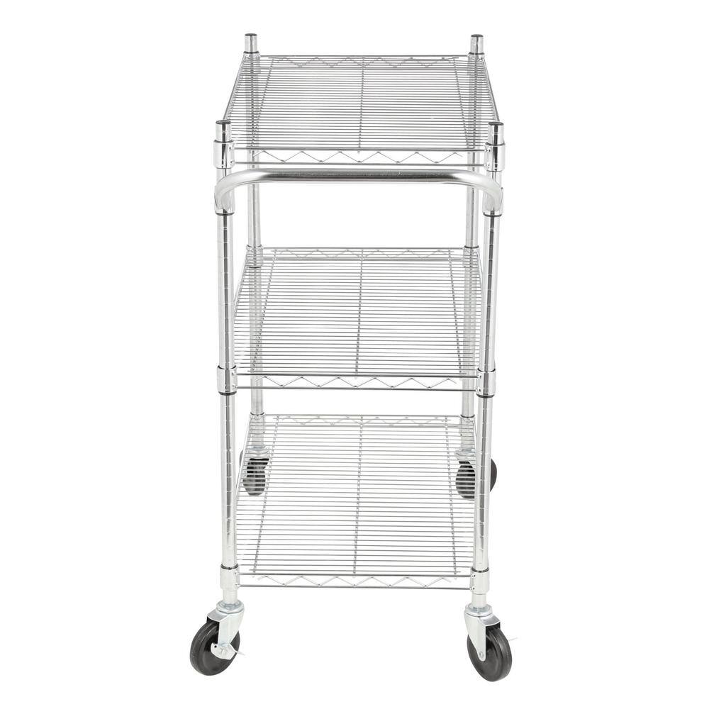 Oceanstar 3-Tier Steel Heavy Duty All-Purpose Utility Cart AUC1460