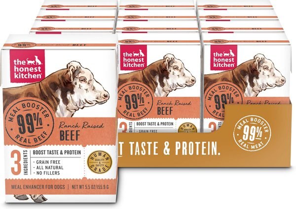 The Honest Kitchen Meal Booster 99% Beef Wet Dog Food Topper