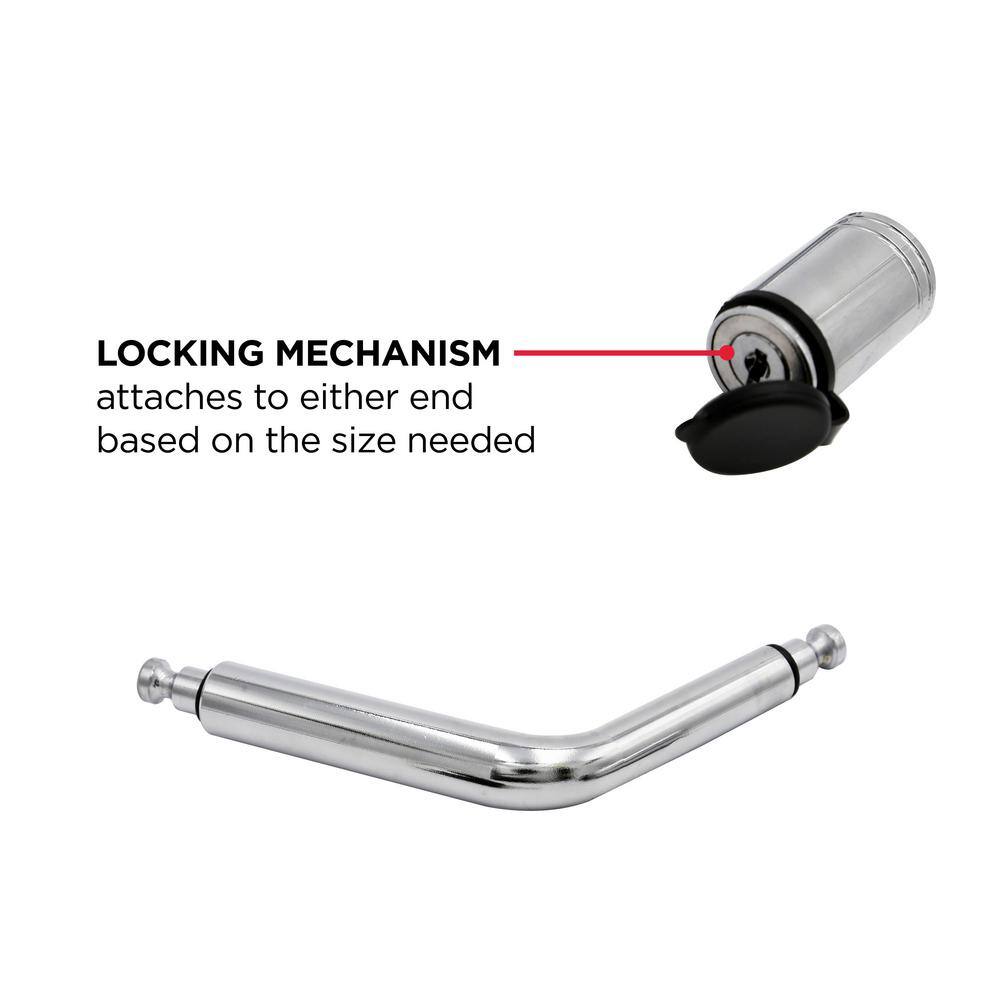 TowSmart Steel Locking Boomerang Hitch Pin - Fits 12 in. and 58 in. Receivers 741M