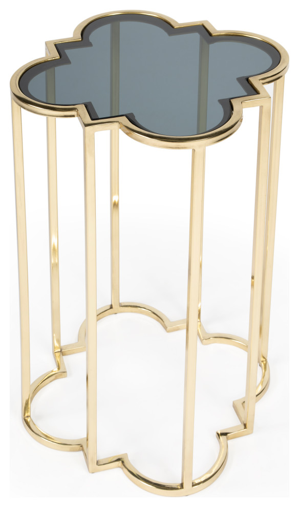 Butler Auroria Black Glass Accent Table  5534226   Mediterranean   Side Tables And End Tables   by Butler Specialty Company  Houzz