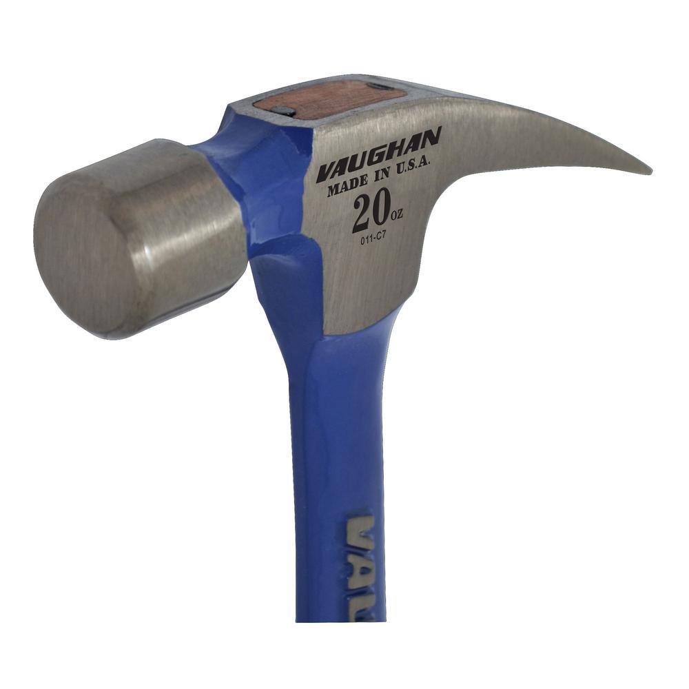 Vaughan 20 oz.. Smooth Face Solid Steel Rip Hammer 14 In steel handle R999