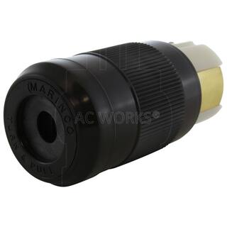 AC WORKS California Standard CS8364 50 Amp 3-Phase 250-Volt 4-Wire Locking Female Connector CS8364