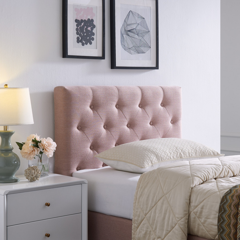 Liverpool Contemporary Upholstered Twin Headboard   Transitional   Headboards   by GDFStudio  Houzz