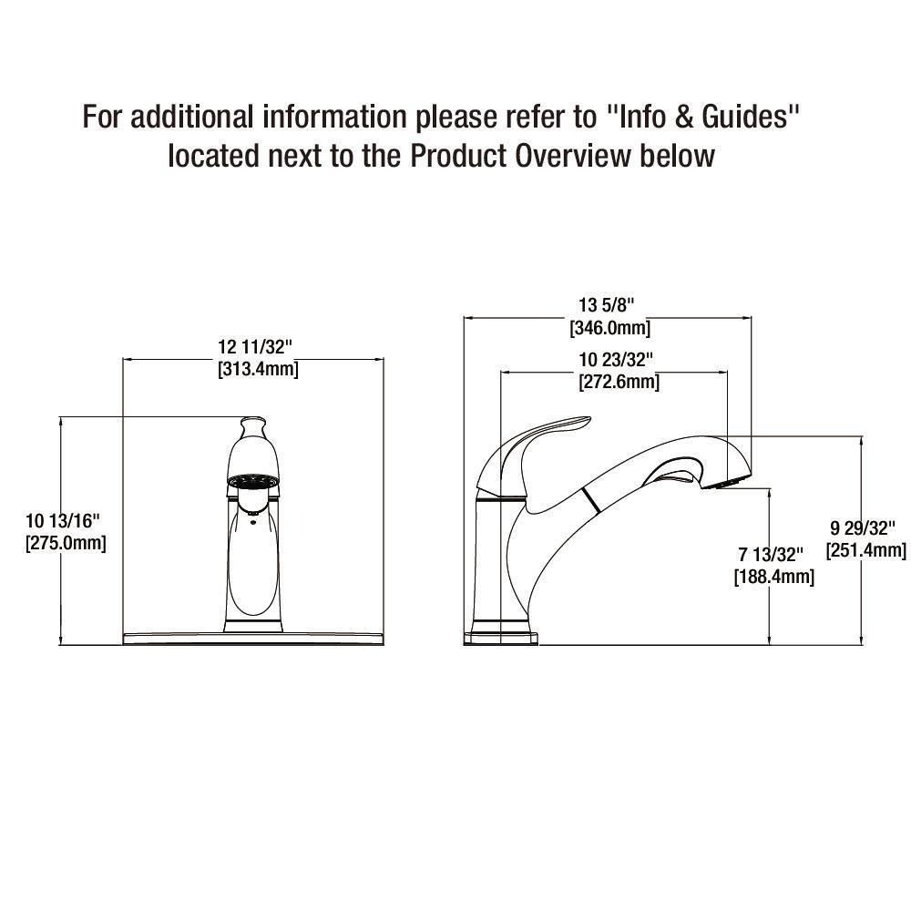 Glacier Bay Market Single-Handle Pull-Out Sprayer Kitchen Faucet in Stainless Steel HD67737-1208D2