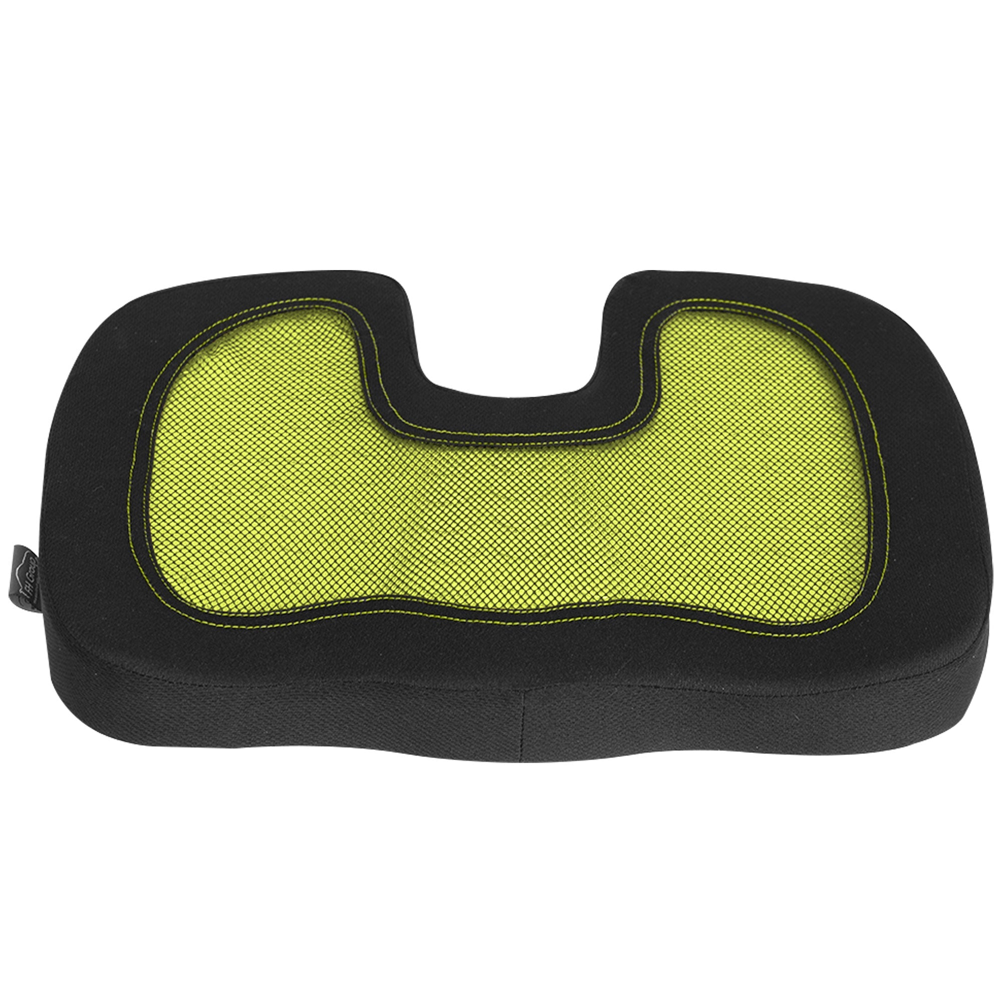 FH Group Ergonomic Cooling Gel AFFH1011YELLOW Yellow Memory foam Car Cushion with Air Freshener