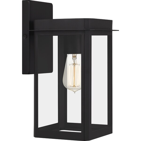 Piper 1-Light Matte Black Outdoor Wall Lantern Shopping - The Best Deals on Outdoor Wall Lanterns | 41429485