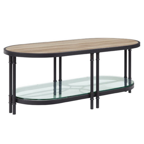 Benjara BM276290 Ley 47 Inch Wood Coffee Table  Ob...