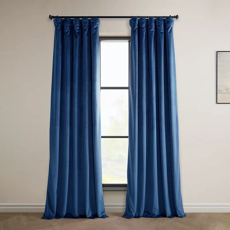 EFF 1-Panel Heritage Plush Velvet Curtain