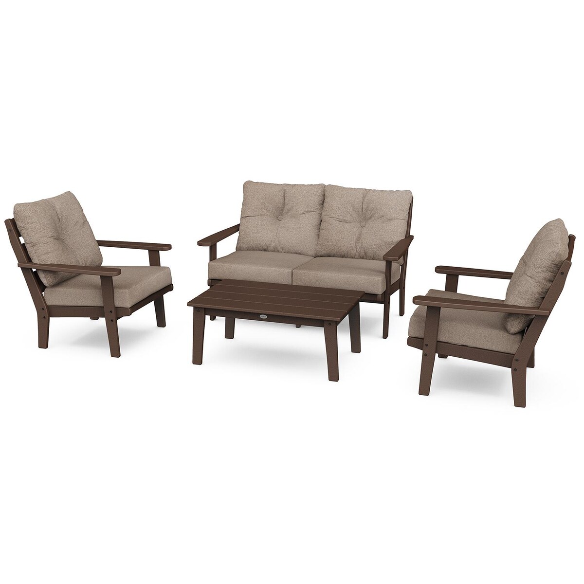 POLYWOOD Lakeside 4-Piece Deep Seating Set