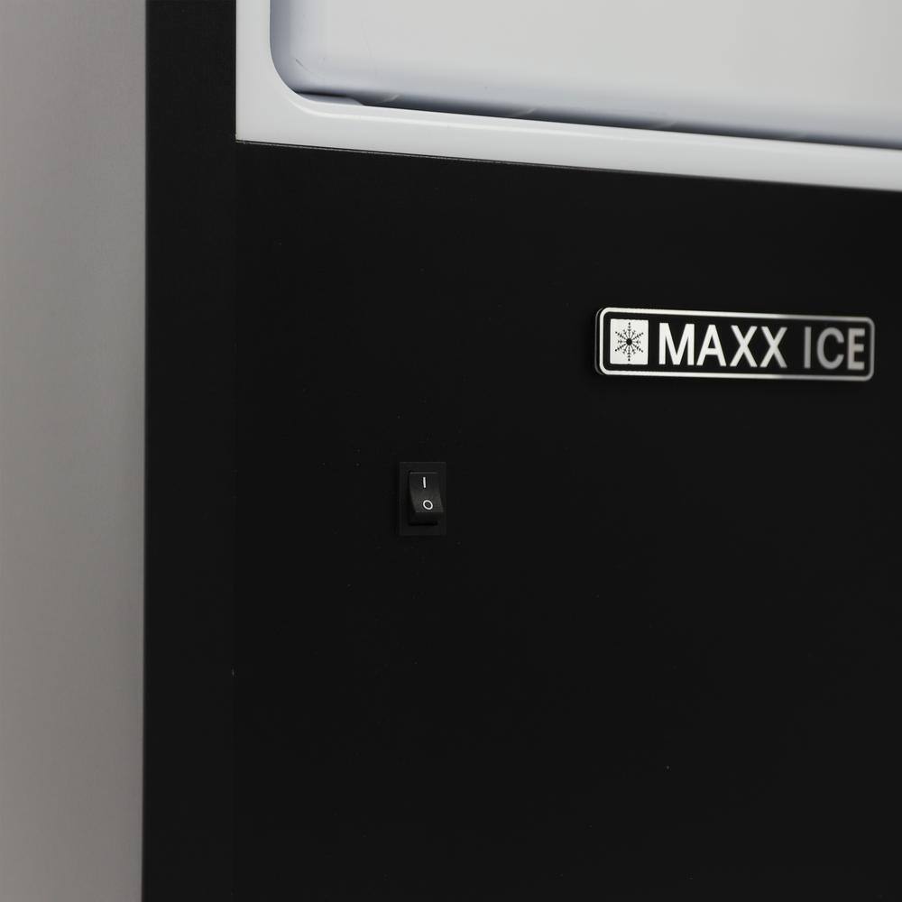 Maxx Ice Shallow Depth Indoor Built-In Undercounter Ice Maker in Stainless Steel MIM25C