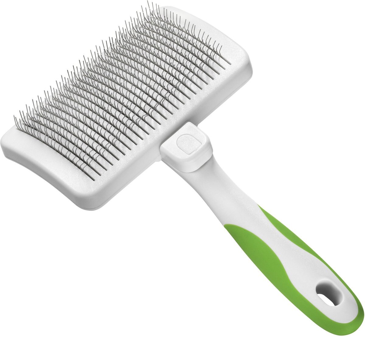 Andis Self-Cleaning Slicker Brush， Green/White