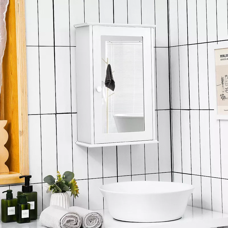 Bathroom Wall Cabinet With Single Mirror Door