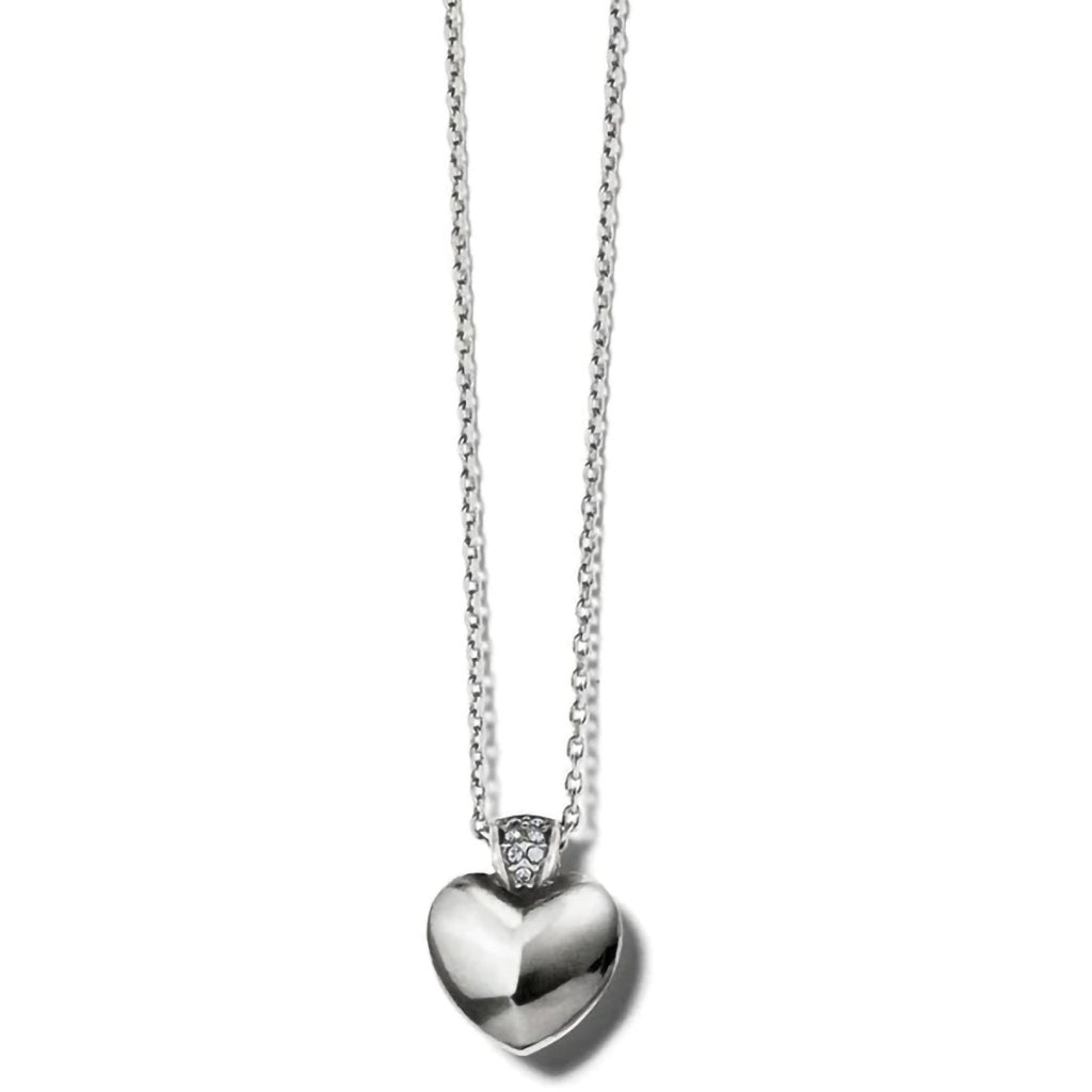 Brighton  Meridian Mini Heart Necklace in Silver