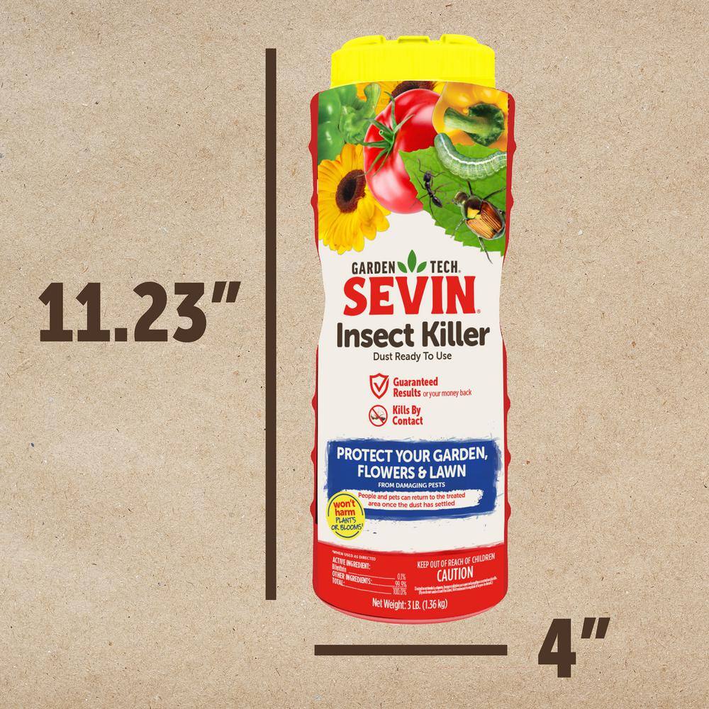 Sevin 3 lbs. Ready to Use Garden Insect Killer Dust 100539964