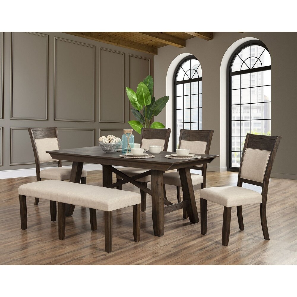 Alpine Furniture Brayden Dining Table  Espresso   72\