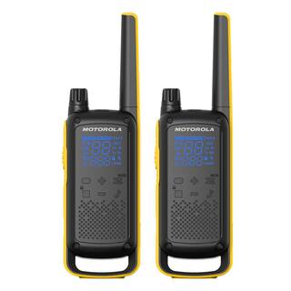 MOTOROLA SOLUTIONS Motorola Talkabout T470 2-Way Radio Black with Yellow Rechargeable (2-Pack) T470