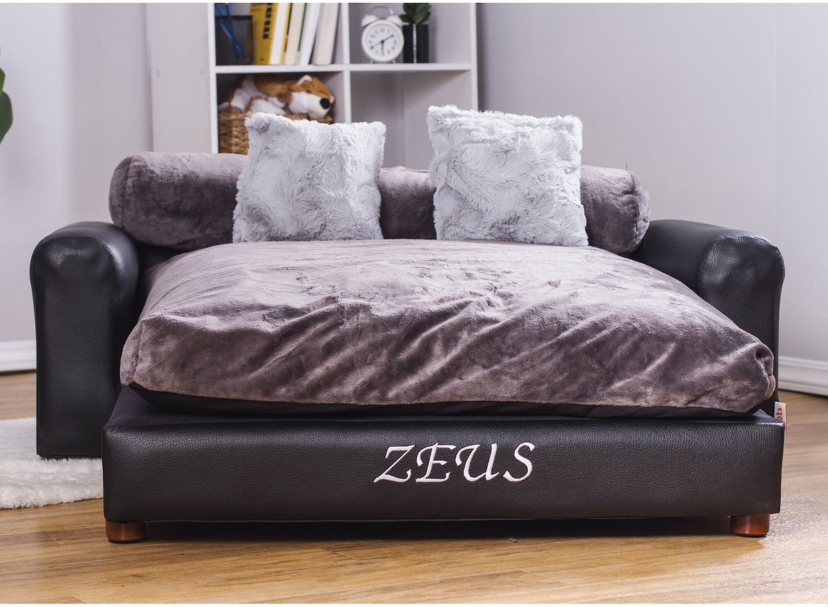 Moots Personalized Leatherette Sofa Cat and Dog Bed