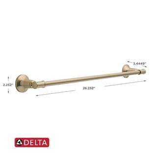 Delta Chamberlain 24 in. Wall Mount Towel Bar in Champagne Bronze CML24-CZ