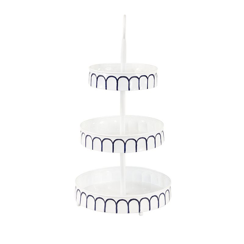 Stella and Eve White Metal Tiered Server