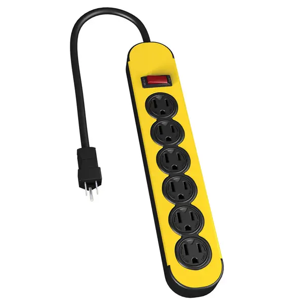 Stanley 6 Outlet Metal Power Strip